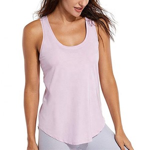 Camiseta sin mangas de algodón para mujer, nueva camiseta deportiva sin mangas para mujer, camiseta de yoga para gimnasio, camiseta sin mangas con cuello redondo, camiseta sin mangas lisa para mujer - Product Image 4