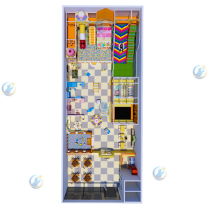 Parque Infantil Interior, Estructura de Juego Suave, Piscina de Pelotas, Tobogán, Muro de Escalada, Tamaño Personalizable, Alta Capacidad para 60-80 Niños, Proyecto Completo - Product Image 4