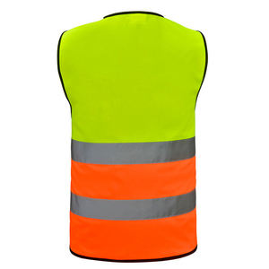 Fabricant OEM en gros de gilets de sécurité réfléchissants personnalisés, vêtements de travail en tissu maillé haute visibilité, fournisseur de production en vrac - Product Image 2