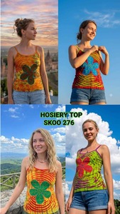 SK NOOR SONS Women's Bohemian Woven 3D Embroidery Sleeveless Tank <b>Top</b> 100% Cotton <b>Patchwork</b> O-Neck Short Custom Made In-Stock - Product Image 5