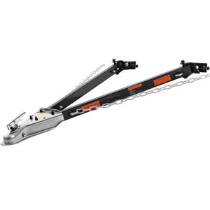 Gancio di traino universale in acciaio legato da 5500 libbre, montato sul paraurti, verniciato a polvere, con catene, accessorio esterno per camper, per gancio da 2 pollici - Product Image 3