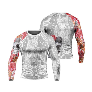 Athletic <b>Compression</b> Long Sleeve Shirt Men Spandex/Polyester Tight Fit Moisture Wicking Gym Tee Sports Base Layer Training Wear - Product Image 6
