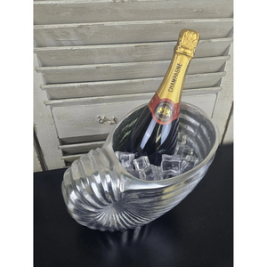 New Metal Nautilus Shell Design <b>Ice</b> Bucket in Round Tub Shaped New Design Metal <b>Ice</b> Bucket for Wine and Coldrinks Bottle Storage - Product Image 2