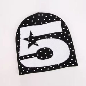 High Quality Custom Logo Rhinestone Winter Beach Character <b>Beanie</b>-Warm Breathable <b>Waterproof</b> Acrylic Knit Unisex Adult - Product Image 6