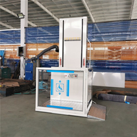 Ascenseur résidentiel pour passagers en acier inoxydable, hydraulique, certifié ISO CE, accessible aux fauteuils roulants, moderne, sans barrière, sécurité domestique