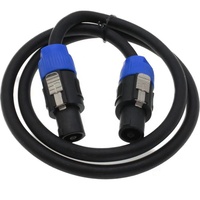 Venta caliente OEM profesional Speakon a Speakon Cables Cable de amplificador de audio de altavoz con bloqueo de giro.