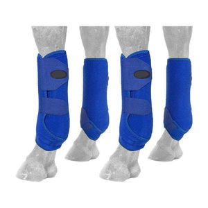 รองเท้าป้องกันขาสำหรับขี่ม้า FX  รองเท้าป้องกันเอ็น รองเท้าตาข่ายสำหรับกีฬาขี่ม้า อุปกรณ์ดูแลม้า สีดำ - Product Image 5