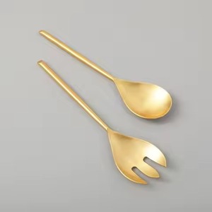 Luxury <b>Buffet</b> Service Salad <b>Server</b> Set Stainless Steel Food Serving Accessories - Product Image 6
