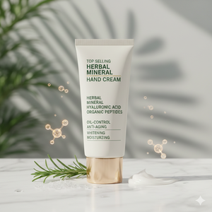 Crema de Manos Herbal Mineral con Ácido Hialurónico y Péptidos Orgánicos, Control de Grasa, Antienvejecimiento, Blanqueadora e Hidratante, Superventas - Product Image 2