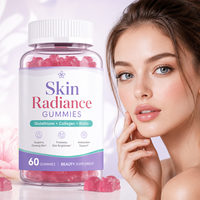 Gummies au glutathion, collagène et biotine, 60 unités, complément beauté pour la peau, les cheveux et les ongles, marque privée, soutien antioxydant pour adultes