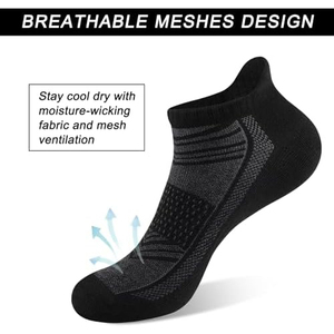 Chaussettes courtes blanches 100% coton respirantes fines tricotées couleur unie invisibles décontractées pour usage quotidien adultes chaussettes d'été - Product Image 4