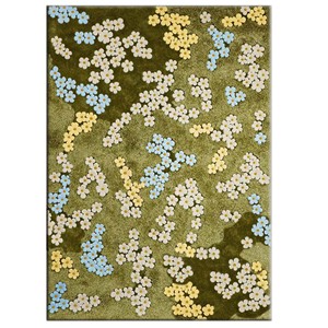 Alfombra de Lana Verde con Diseño Floral, Hecha a Mano, con Motivos de Margaritas, Inspirada en la Naturaleza, para Sala de Estar, Dormitorio, Decoración del Hogar - Product Image 5