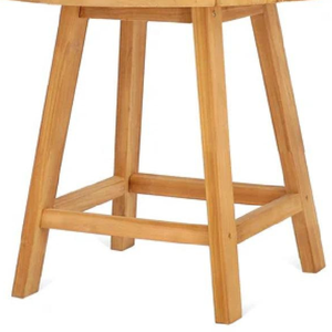 Table ronde stable et écologique pour l'extérieur, au design minimaliste et en bois de teck, pour la décoration de meubles de maison - Product Image 4