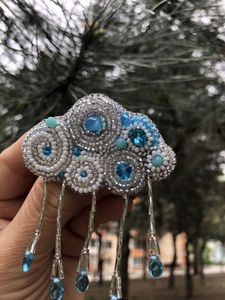 MD HANDICRAFTS MD-9950 Handmade Embroidery Beaded Floral Brooch Pin for <b>Women</b> Elegant <b>Wedding</b> Fashion <b>Jacket</b> and Dress Accessory - Product Image 6