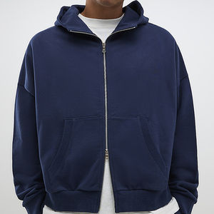 Sudadera con capucha de forro polar Sherpa unisex personalizada, suéter tipo manta con capucha extragrande para hombre, sudadera con capucha de forro polar unisex larga de algodón - Product Image 2