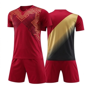 OEM Service Premium Custom Football Jersey Set Lightweight Breathable Quick Dry Short Unisex Teams <b>Soccer</b> Sports Kit for - Product Image 4