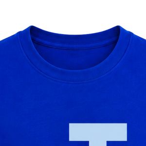 Royal Blue JJ Logo Embroidered Long Sleeve Shirt Crew Neck Lightweight Top with Ribbed Cuffs for Casual Sportswear and Team - Product Image 2