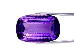 Pierre précieuse d'améthyste violette naturelle, taille coussin fantaisie, pierre d'améthyste non montée pour la fabrication de bijoux, vente en gros, design - Product Image 3