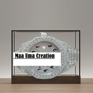 Reloj de Lujo de Cuarzo con Diamantes Moissanite VVS, Edición Limitada, Estilo Antiguo, Correa de Acero Inoxidable, Esfera de Cristal, Automático - Product Image 1