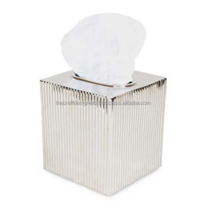 Distributeur de serviettes en étain en métal de luxe de haute qualité affichage de vaisselle salle de bain feuille de fer décorative boîte à mouchoirs support de serviettes à faible coût - Product Image 4