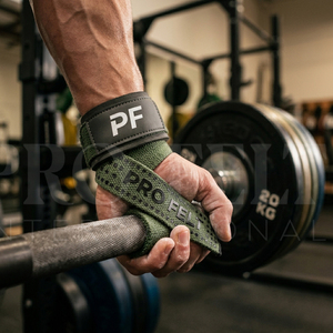 Sangles de musculation OEM vert olive avec support de poignet rembourré et grip antidérapant pour la musculation, le powerlifting et l'entraînement de levage de poids - Product Image 3