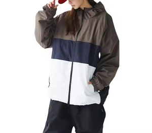 Cheap High Quality Custom Casual Knitted Windbreaker Jacket with Embroidery Windproof for Men and Women Jackets - Product Image 2