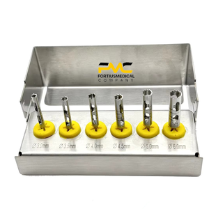 Kit chirurgical de trephination longue pour implants dentaires, pour une extraction précise des implants et des interventions sur les tissus dentaires en laboratoire et en clinique - Product Image 3