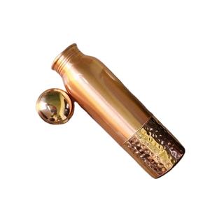 Easy Grip <b>Metal</b> <b>Water</b> <b>Bottle</b> Health Maintenance Good Quality <b>Bottle</b> Pure 100% Copper <b>Water</b> <b>Bottle</b> in Plain Finishing - Product Image 6