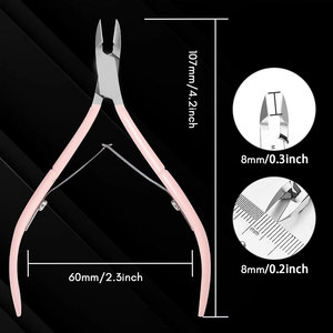 Cuticle Nippers Professional Hard Steel Cuticle Trimmer Extremely Sharp Full Jaw Cuticle Cutter Nail Care Manicure Home Salon - Product Image 5