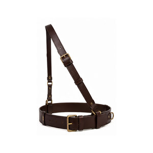 Ceinture Sam Browne en cuir de qualité supérieure avec sangle réglable de style classique et finition de qualité pour tenues formelles - Product Image 1