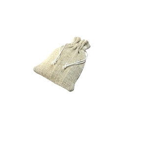 Eco Friendly Hemp <b>Drawstring</b> <b>Pouch</b> Bag Handmade Handloom Gift <b>Pouch</b> with Cotton Cord Sustainable Natural Storage Bag - Product Image 3