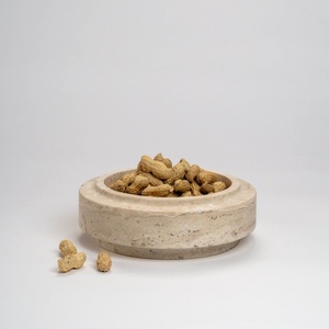 Bol décoratif de luxe en marbre, fait main, en pierre naturelle, pour rangement, centre de table en marbre de qualité supérieure, décoration moderne pour la maison - Product Image 5