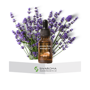 Aceite de masaje corporal con aroma superior a lavanda para uso en spa y cuidado corporal suave, proveedor mayorista de aceite de masaje corporal de lavanda - Product Image 1