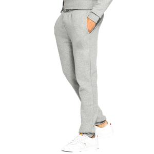 Sweat-shirt à capuche zippé gris pour homme, coupe classique, décontracté, en molleton uni, pour l'automne, 100 % coton respirant, tricoté - Product Image 3