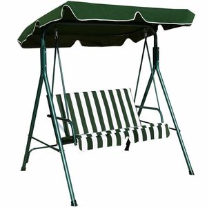 2-Person Weather Resistant <b>Canopy</b> <b>Swing</b> for Patio for Porch <b>Garden</b> Backyard or Lawn - Product Image 1