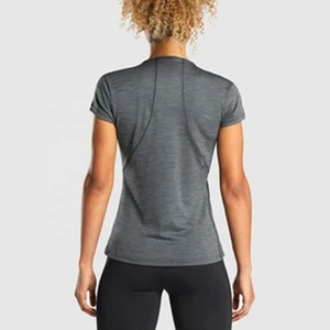 T-shirts de sport pour femmes à prix avantageux, de bonne qualité, en coton, grandes tailles, col rond. - Product Image 2