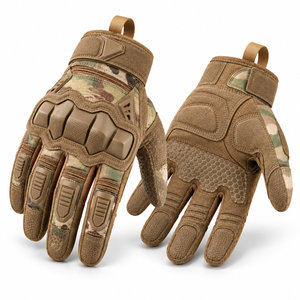 Guantes Tácticos de Camuflaje con Pantalla Táctil, de Cuero Sintético, para Caza, con Agarre Reforzado y Protección Contra Impactos - Product Image 2