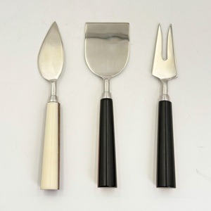 Juego de Cortador de Mantequilla y Cuchillo para Queso de Acero Inoxidable con Mango de Resina, Cubertería Perfecta para Restaurantes y Cocinas, y Servicio Elegante - Product Image 1