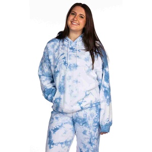Custom Women Plus Size Tie Dye Hoodie Long Winter/Spring Knitted Oversized Hoodie <b>Drop</b> Shoulder Women Breathable Tie Dye Hoodie - Product Image 1