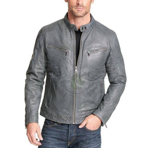 Chaqueta de Cuero de Moda Urbana Personalizada para Hombre, Chaqueta de Cuero de Moda con Cierre de Cremallera para Invierno, Estilo Casual para Hombre - Product Image 4