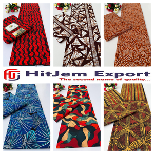 Tela de Algodón 100% Ankara con Estampado Africano de Primera Calidad, Fabricación Textil Personalizada, Proveedor Mayorista de Telas para Ropa - Product Image 1