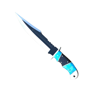 Couteau Bowie artisanal en acier inoxydable A&M ENTERPRISES, lame fixe, manche en résine bleue, pointe clip, survie industrielle, camping, OEM - Product Image 5