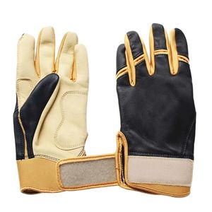 Gants de frappe en cuir WARPRO INDUSTRY, tissés, emballage personnalisé, fermeture auto-agrippante blanche, équipement d'entraînement unisexe pour adulte, durable, gauche - Product Image 1