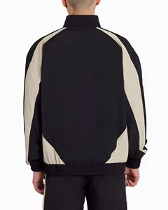 ชุดเสื้อแจ็คเก็ตกันลมแบบมีฮู้ดและกางเกงขาสั้นสำหรับผู้ชาย  ผ้าโพลีเอสเตอร์และไนลอน กันน้ำ เหมาะสำหรับฤดูหนาว สวมใส่สบายๆ  ขายส่ง - Product Image 2