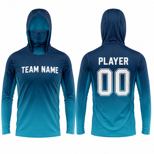 Custom Men's Basketball Warm-<b>Up</b> Lightweight Hoodie Heat-Transfer Printing Quick Dry Breathable 100% Polyester OEM Team Training - Product Image 1