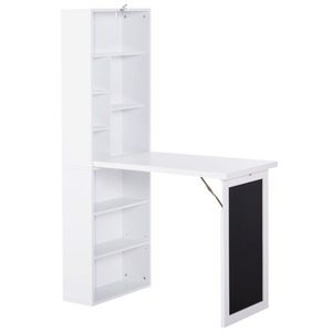 Scrivania da Ufficio Moderna in Legno/MDF da Parete con Cassetto e Libreria per Ufficio Domestico - Product Image 3