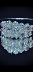 ออกแบบเอง grillz กับเพชรโมอิสในเงินสเตอร์ลิงสำหรับผู้ชายผู้หญิงเครื่องประดับแฟชั่นอินเทรนด์ - Product Image 3