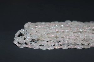 Hand Carved Oval Shape Pink <b>Aquamarine</b> Beads Natural Gemstone with Smooth Cut Pink <b>Aquamarine</b> Hand Carved Oval Shape Beads - Product Image 2