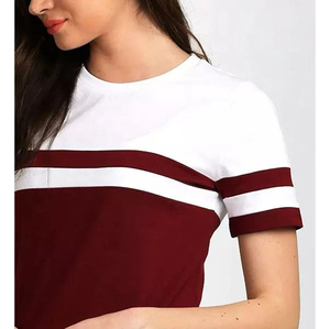 เสื้อยืดแขนสั้นผู้หญิงทรงลำลอง ผ้าคอตตอนเทอร์รี่ 100% สกรีนโลโก้ได้ แห้งเร็ว เป็นมิตรกับสิ่งแวดล้อม สำหรับฤดูใบไม้ผลิ/ฤดูร้อน - Product Image 5