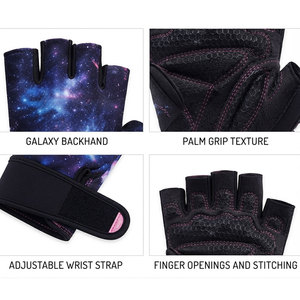 Gants mi-doigts pour femmes, équipement de protection des mains pour l'extérieur, antidérapants, résistants à l'usure, respirants, gants de fitness personnalisés - Product Image 4